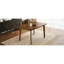 Table de salle à manger en bois massif, design minimaliste pour la salle à manger ou le salon-450891714