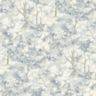 Thicket Charcoal Forest Wallpaper