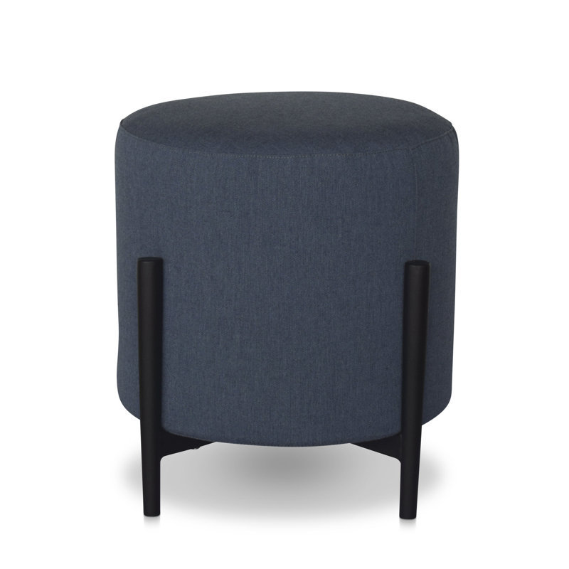 Pouf Outdoor Ottoman, Canvas Navy Sunbrella® Canvas
