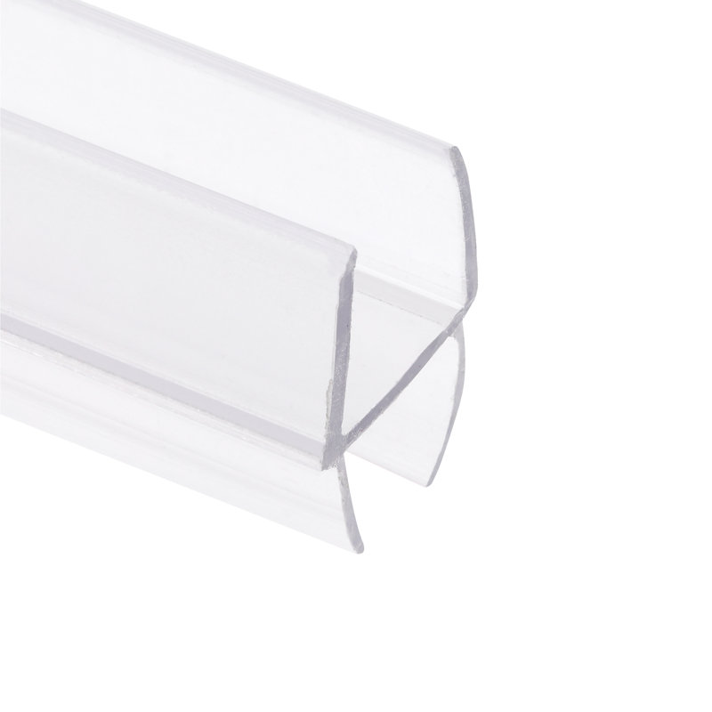 Porte de douche en verre H 3/8 po Prime-Line avec joint inférieur ou joint vertical vertical, 78 po, pour porte sans cadre (paquet simple)