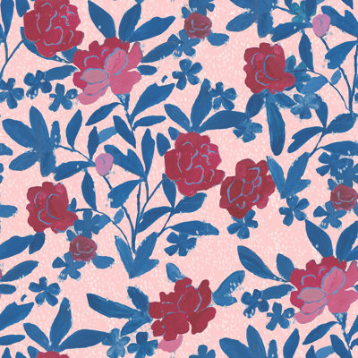 Paule Marrot Floral Wallpaper Double Roll