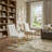 Katrece Linen Dining Chair with Metal Legs