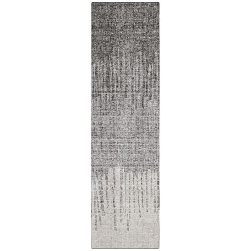 Machine Washable Indoor/Outdoor Bernadette ACN2135 Striped Rug, Runner 2'3" x 7'6"