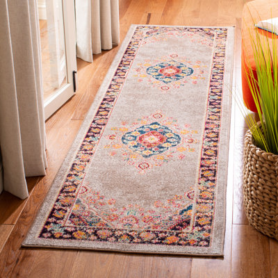 Felty Oriental Orange Area Rug