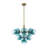 Delacroy 13 - Light Tiered Gradient Blue Glass Bubble Chandelier