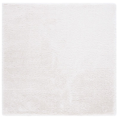 Tapis blanc en polyester tissé à la machine Dawid