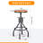 Swivel Counter Stool with Metal Frame-988352405-951660729