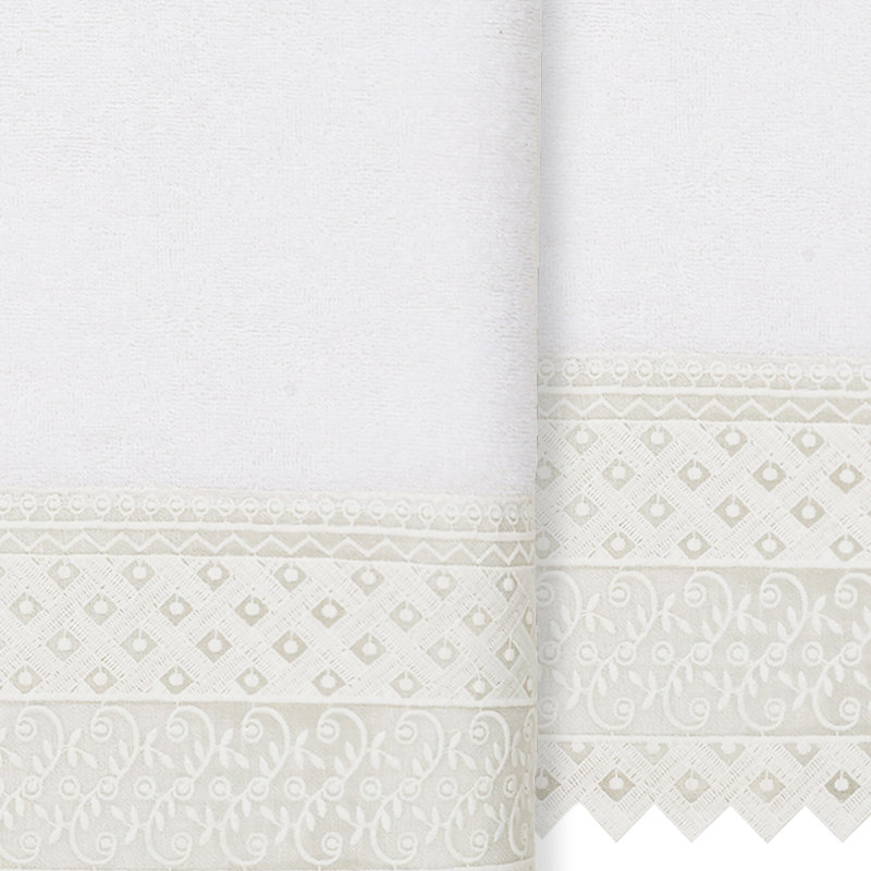 Aiden Midweight Bath Towel, White