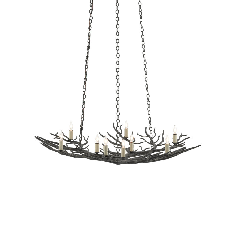 Rainforest 9 - Light Dimmable Linear Chandelier