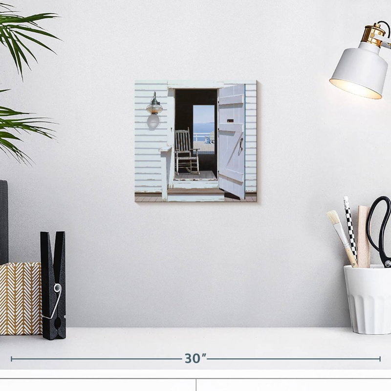 Façade de maison de plage Lilie White, H 10 po x l 10 po