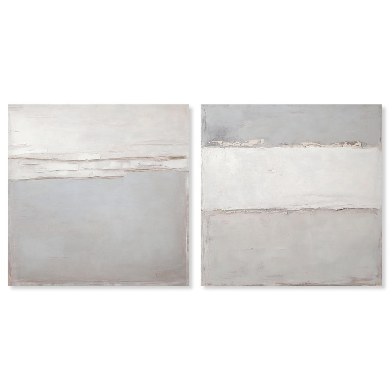 Luxe Abstract Art 2 Panel Set Canvas Print by , Wrapped Canvas, Does Not Apply, 12" H x 12" W