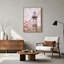 Art mural sur toile gothique en fer avec fleurs roses-1055158309