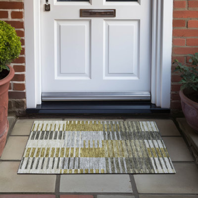 Karsyn Washable Striped Indoor / Outdoor Rug