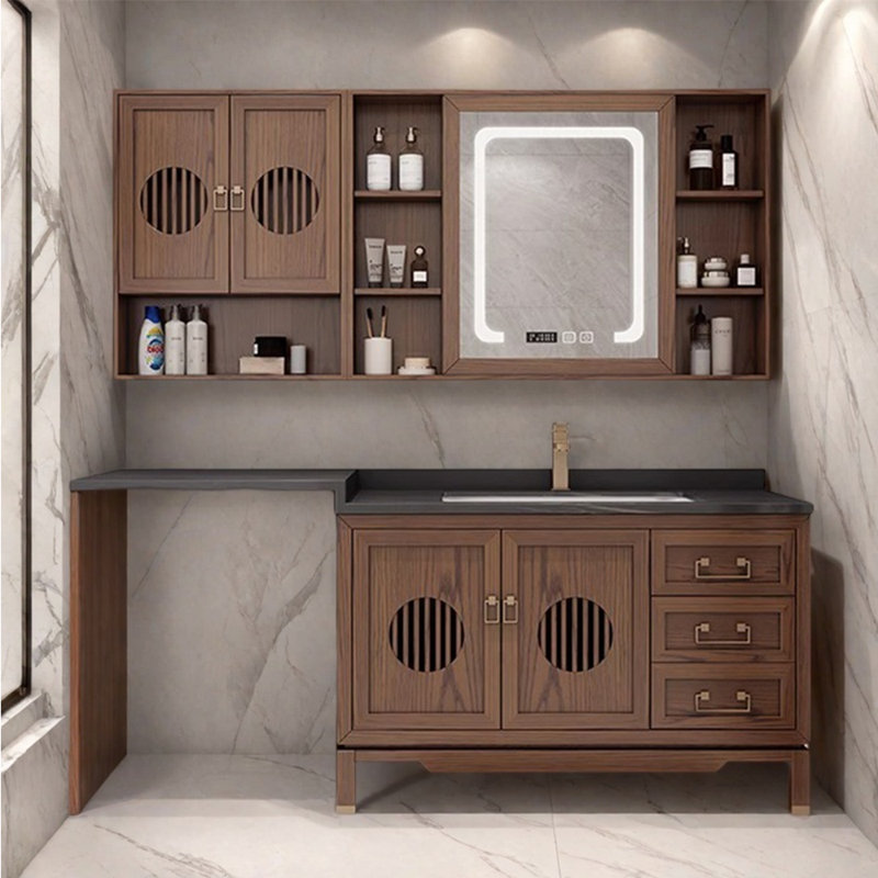Armoire de salle de bain chinoise rétro