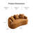 65" Chenille Curved Sofa-79720077