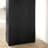 Simple solid wood black console table-1084609340