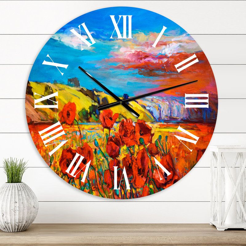 Horloge murale traditionnelle Blossomg, Surdimensionné