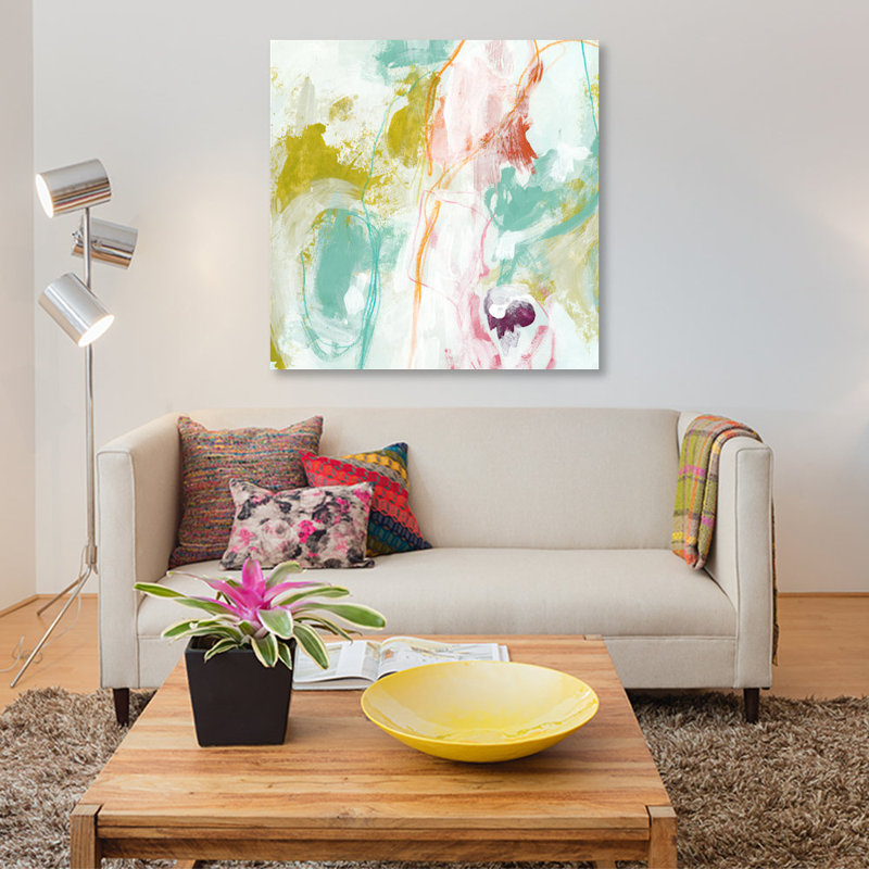 « scattershot i », reproduction sur toile, H 12 po x l 12 po x P 0,75 po, Pas de tapis, Toile tendue
