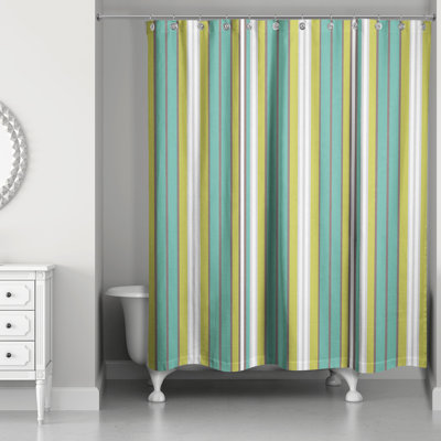 Mathes Striped Shower Curtain