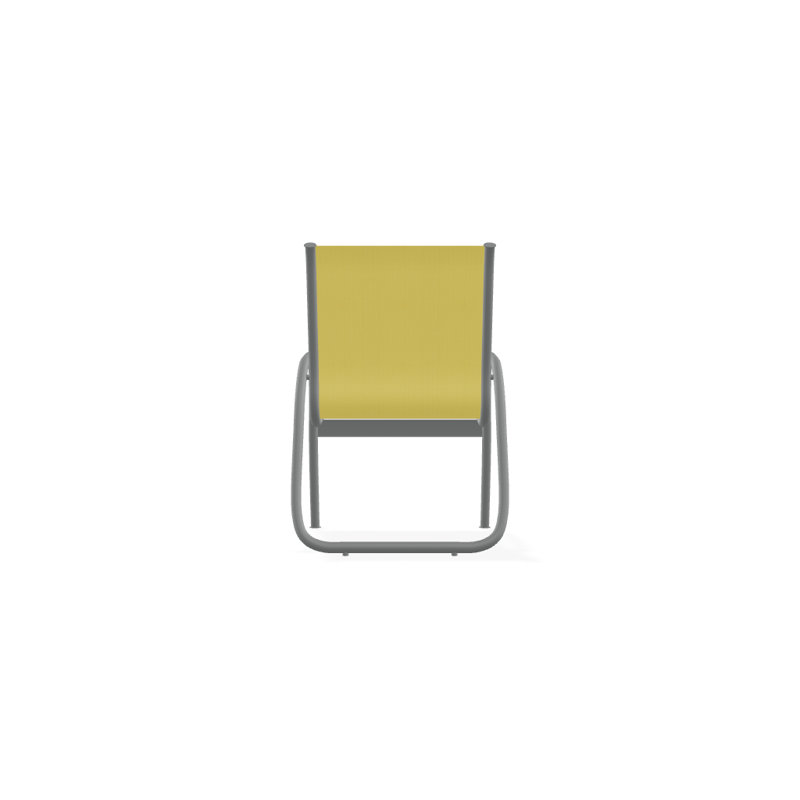 Fauteuil de patio Gardenella, Graphite texturé, Jaune 43D