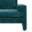 Fauteuil en chenille avec accoudoirs larges