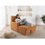 Méridienne confortable de 35 po avec rangement, très grand fauteuil de lecture à dossier réglable et siège inclinable rembourré à nuage profond pour la chambre à coucher, le salon et le salon-624383240