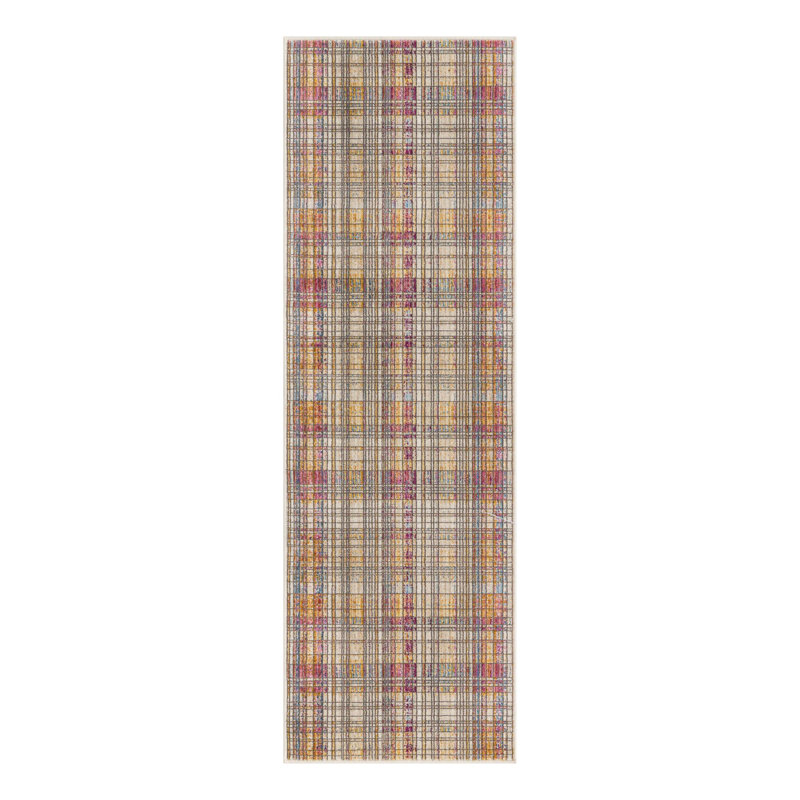 Guenzi Geometric Indoor Rug, Runner 2' x 6'