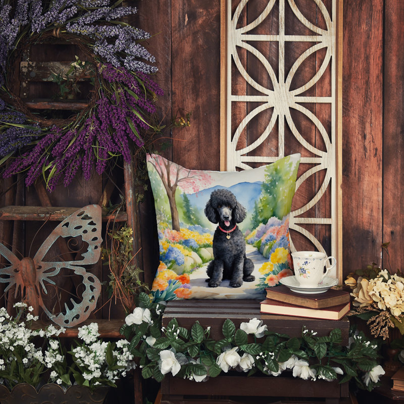 Coussin décoratif intérieur / extérieur Spring Path, H 14 po x l 14 po