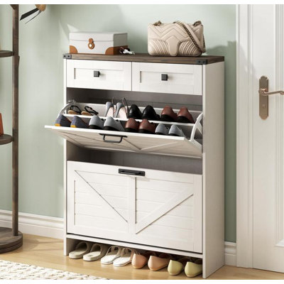 16 Pair Shoe Storage Cabinet