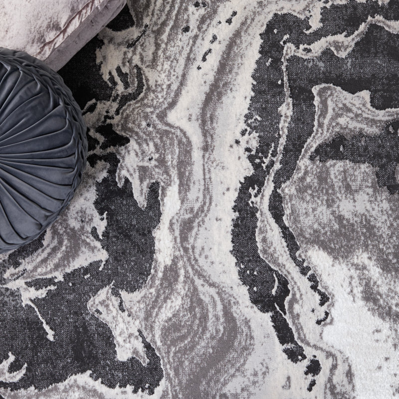 Amelia Performance Abstract Rug, Round 6'7"