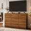 Commode double à 12 tiroirs en noyer au design moderne, grand meuble de rangement pour chambre à coucher