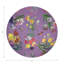 Sous-verres ronds en cuir Flora Fauna Orchid Vegan-119015151