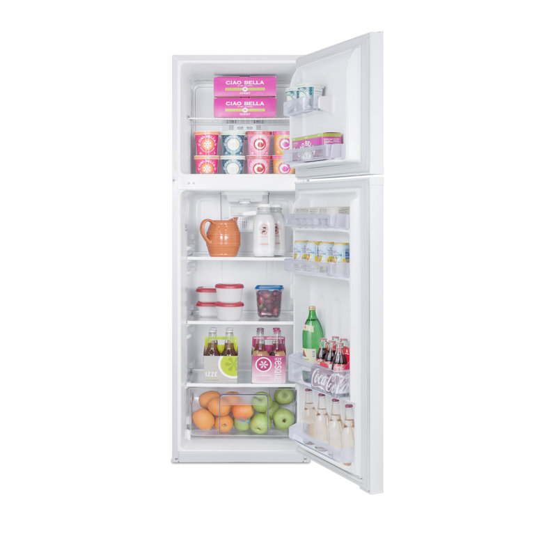 Summit Appliances Thin Line 22" Counter Depth Top Freezer 8.8 cu. ft. Refrigerator, White