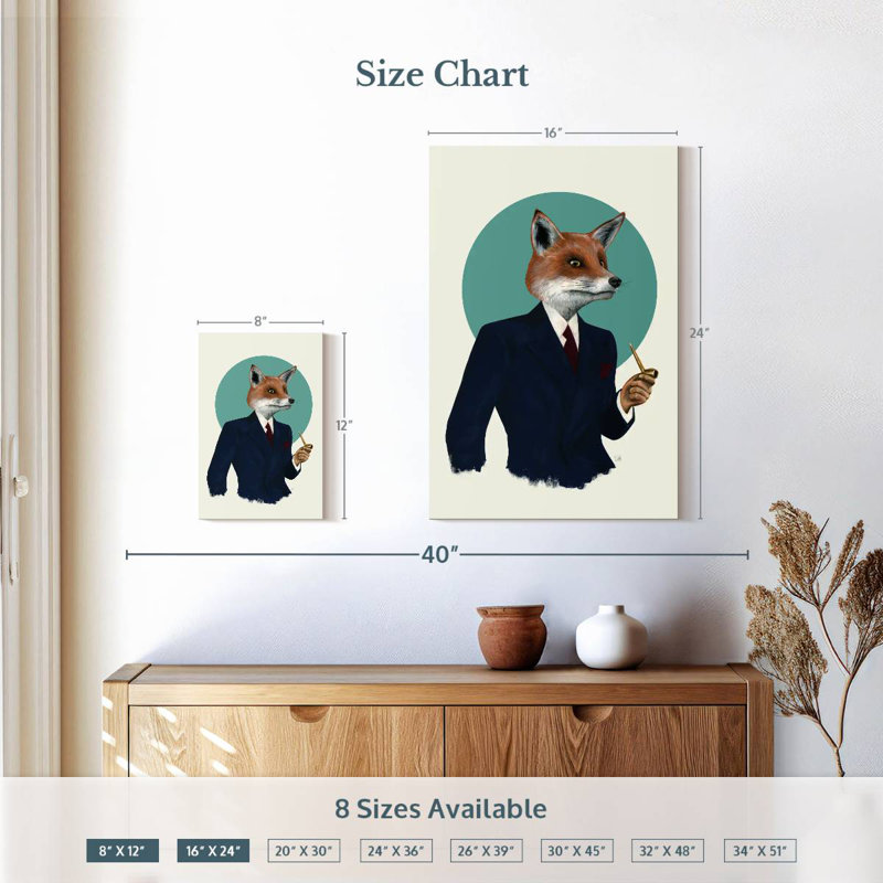 Brampt Mr. Fox, 12" H x 8" W