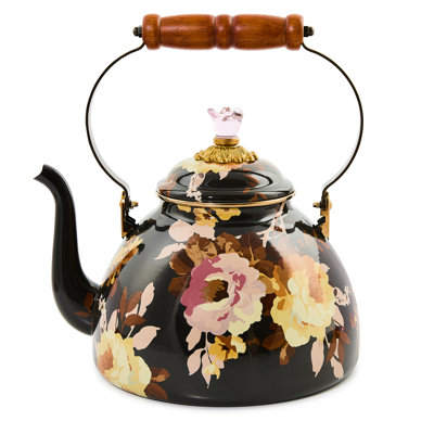 Wild Rose 3 Quart Tea Kettle