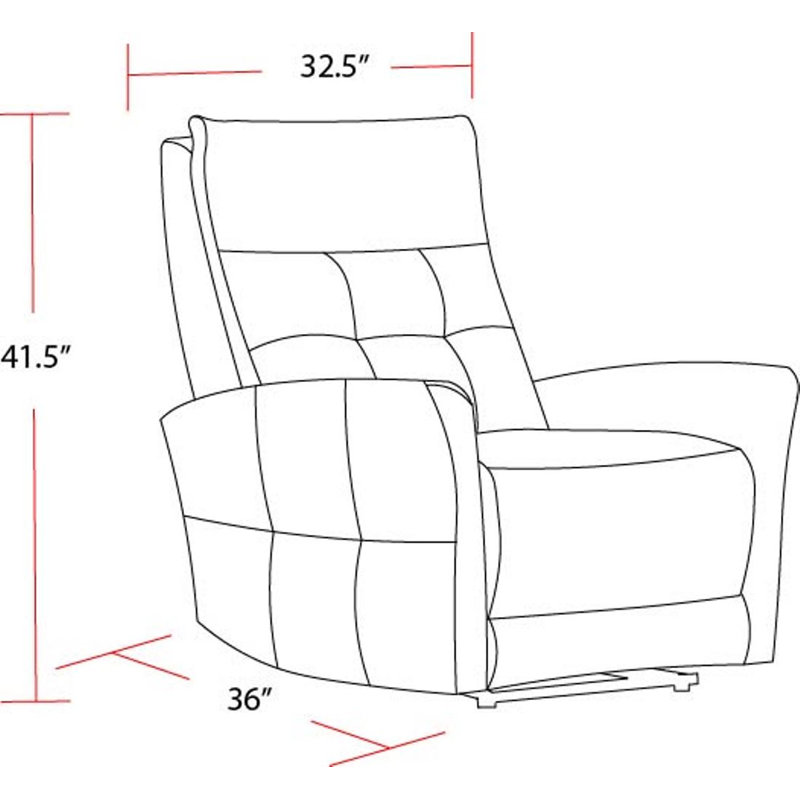 Kondzha Genuine Leather Zero Gravity Power Recliner, Brown