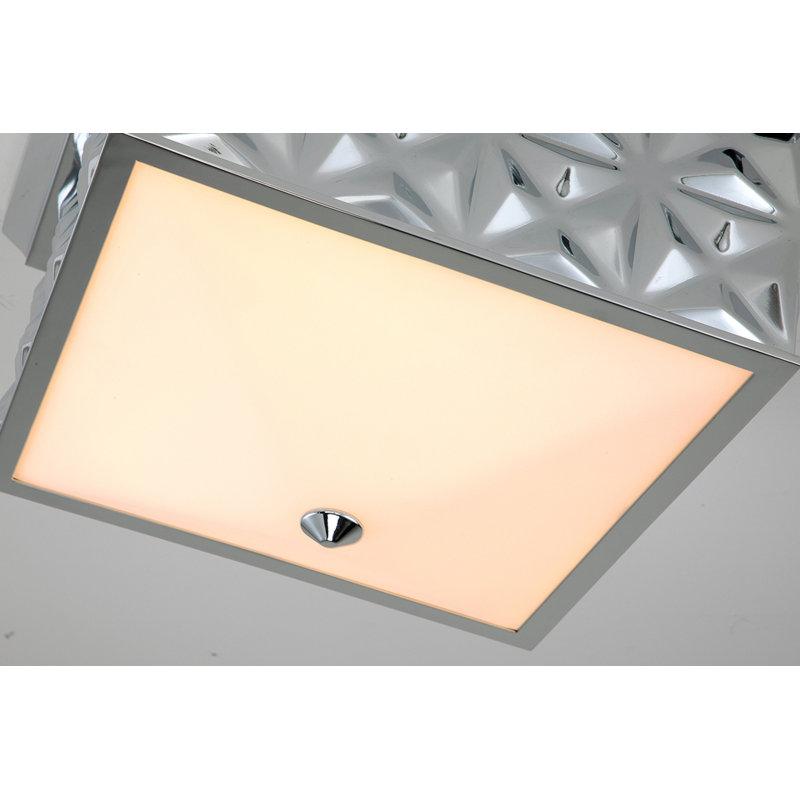 Juleah Square Flush Mount, Chrome