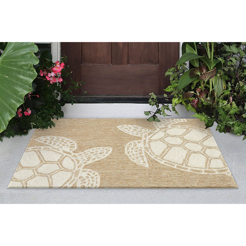 Tapis brun clair touffeté à la main Walczak, Rectangle 2 pi x 3 pi