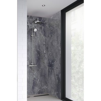 90mm W x 242mm H Decorative Wall Panel with Glass