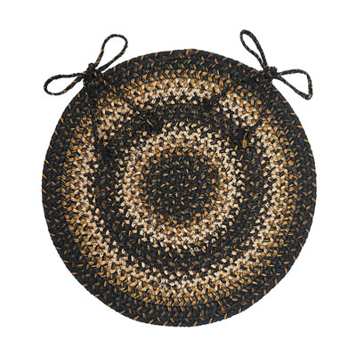 Premium Jute Braided Indoor Chair Pads - Set of 2, Size 15"x15"
