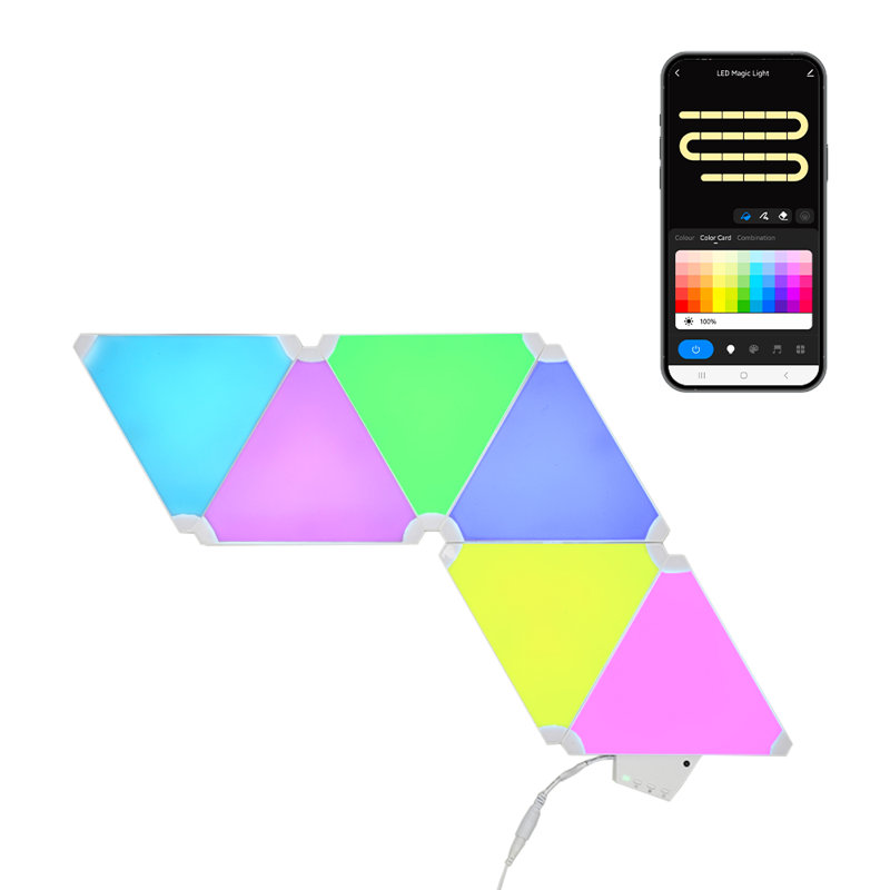 Smart Lighting Triangle Mood Lighting Gamer PC Computer RGB Light Kit