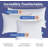 550 Fill Power Luxury Medium White Down Pillow 100% Cotton Shell, 1 Pack-1057295982