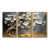 Toile avec cadre flottant or