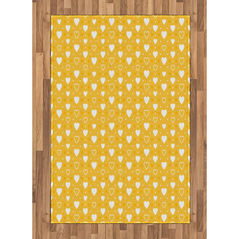 Romantic High Density Long Fiber Poly Threads Decorative Area Rug Carpet, Rectangle 4' x 5'8"