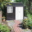 8.5ft W x 5.4ft D Metal Garden Shed
