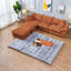 Canapé modulaire en velours côtelé de 113 po Compression Sectionals