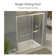 60" - 61" W x 72" H Single Sliding Semi-Frameless Shower Door with Tempered Glass