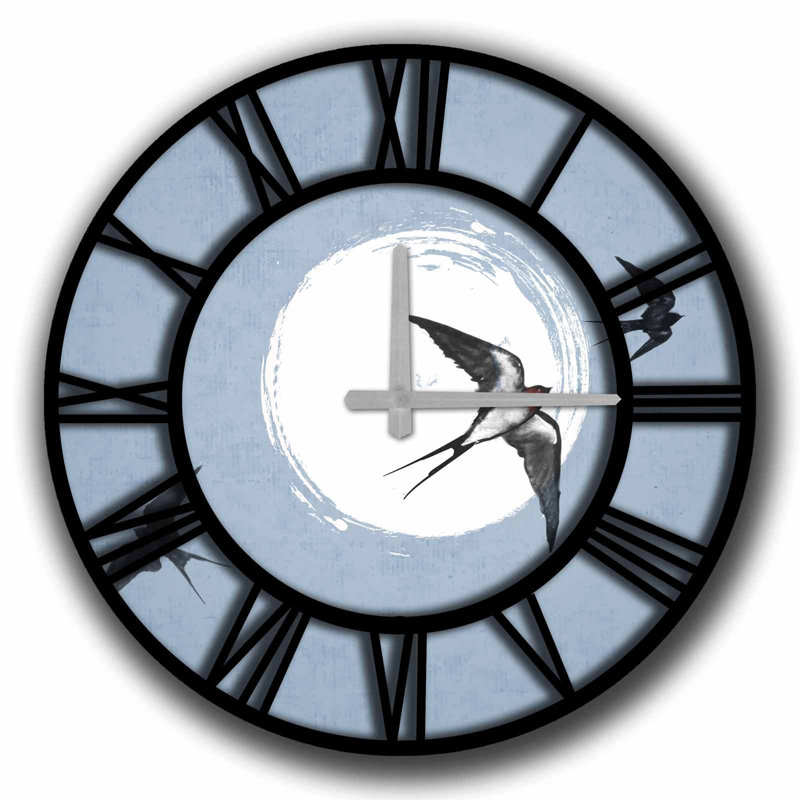 Stylish Decorative Wall Clock, 19.7 in Diameter, 100% MDF with 0.2 in Thickness | Requires 1 AA Battery (Not Included) | Perfect for Home Decor, Modern Aesthetic, and Timeless Elegance
