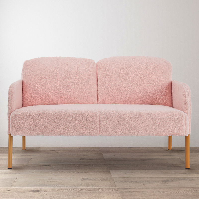 Alexsys 2 Seater Teddy Sofa, Pink