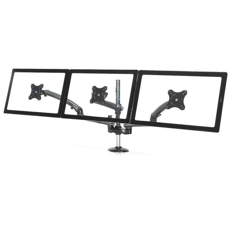 Cotytech Multi-Screen Desktop Mount, Dark Grey, Grommet